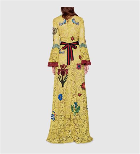 gucci dress yellow|Gucci midi dresses.